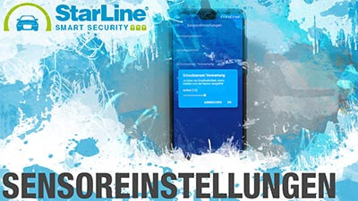 Videotutorial zur Starline 2 App: Sensoren einstellen
