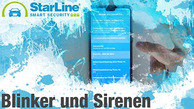 Videotutorial zur Starline 2 App: Sirene und Blinker einstellen